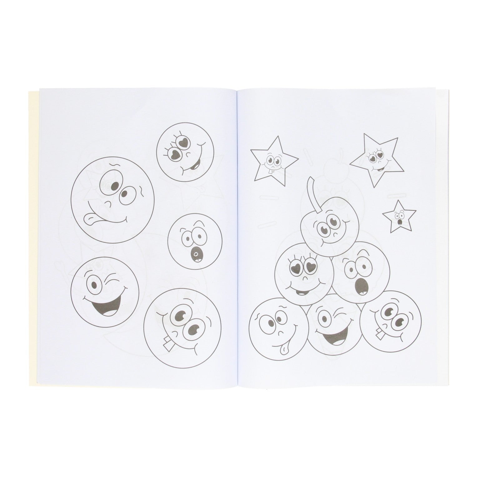 Kleurboek met Stickervel Lachgezicht