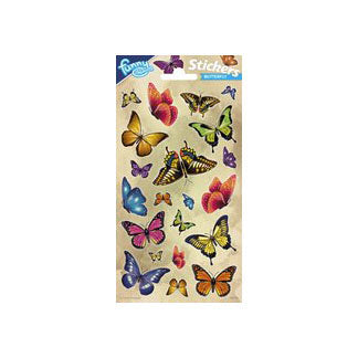 Stickerbogen Glitzer - Schmetterlinge
