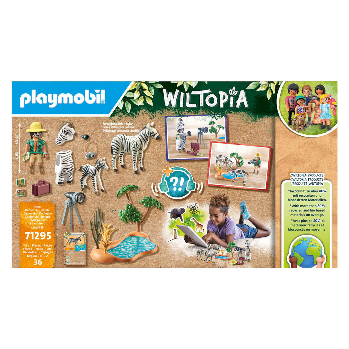 Playmobil Wiltopia Onderweg met de Dierenfotograaf - 71295