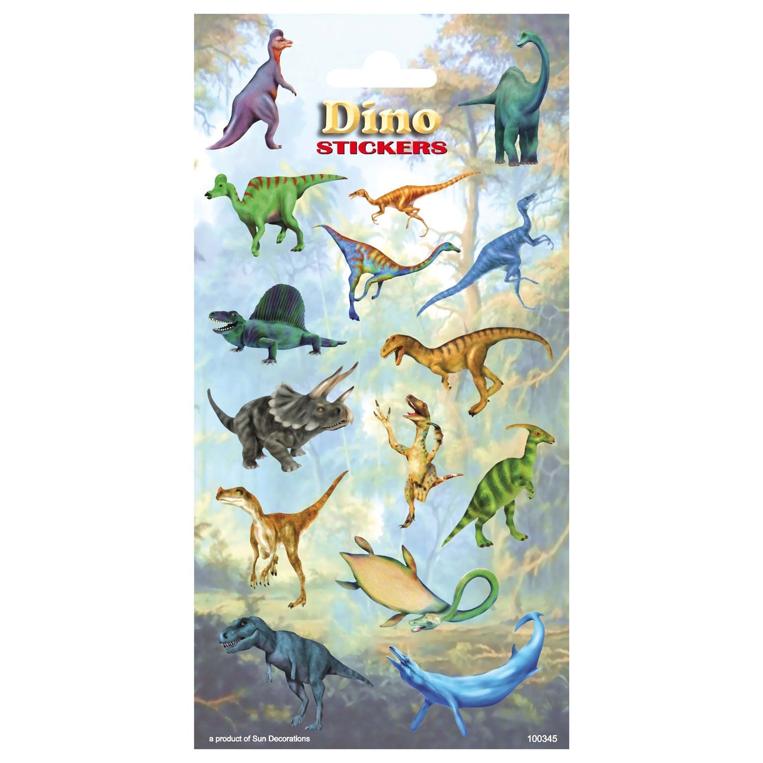 Stickerbogen Dinosaurier