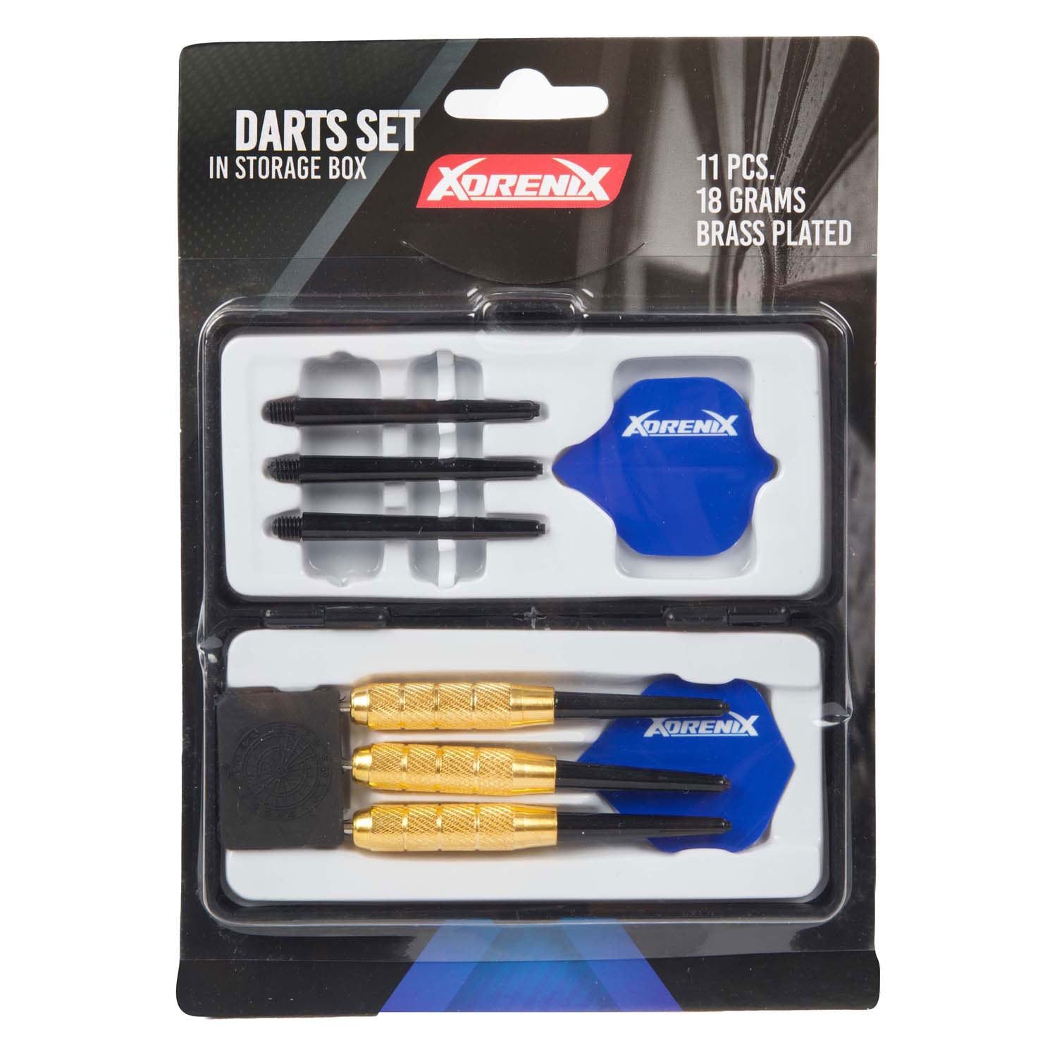 Adrenix Dartpijlen Set Deluxe Set van 3 blauw