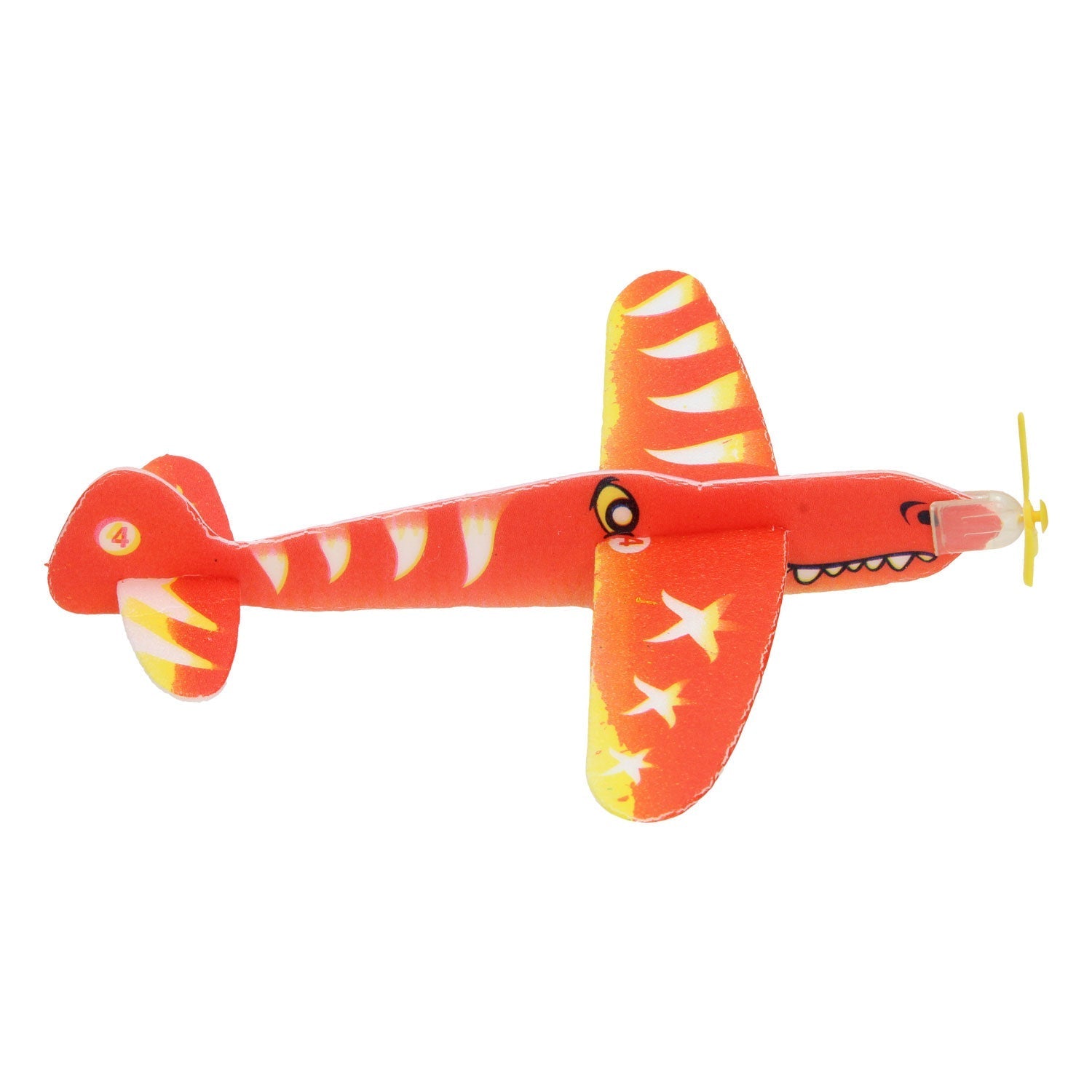 Foam Vliegtuigje Dino Rood