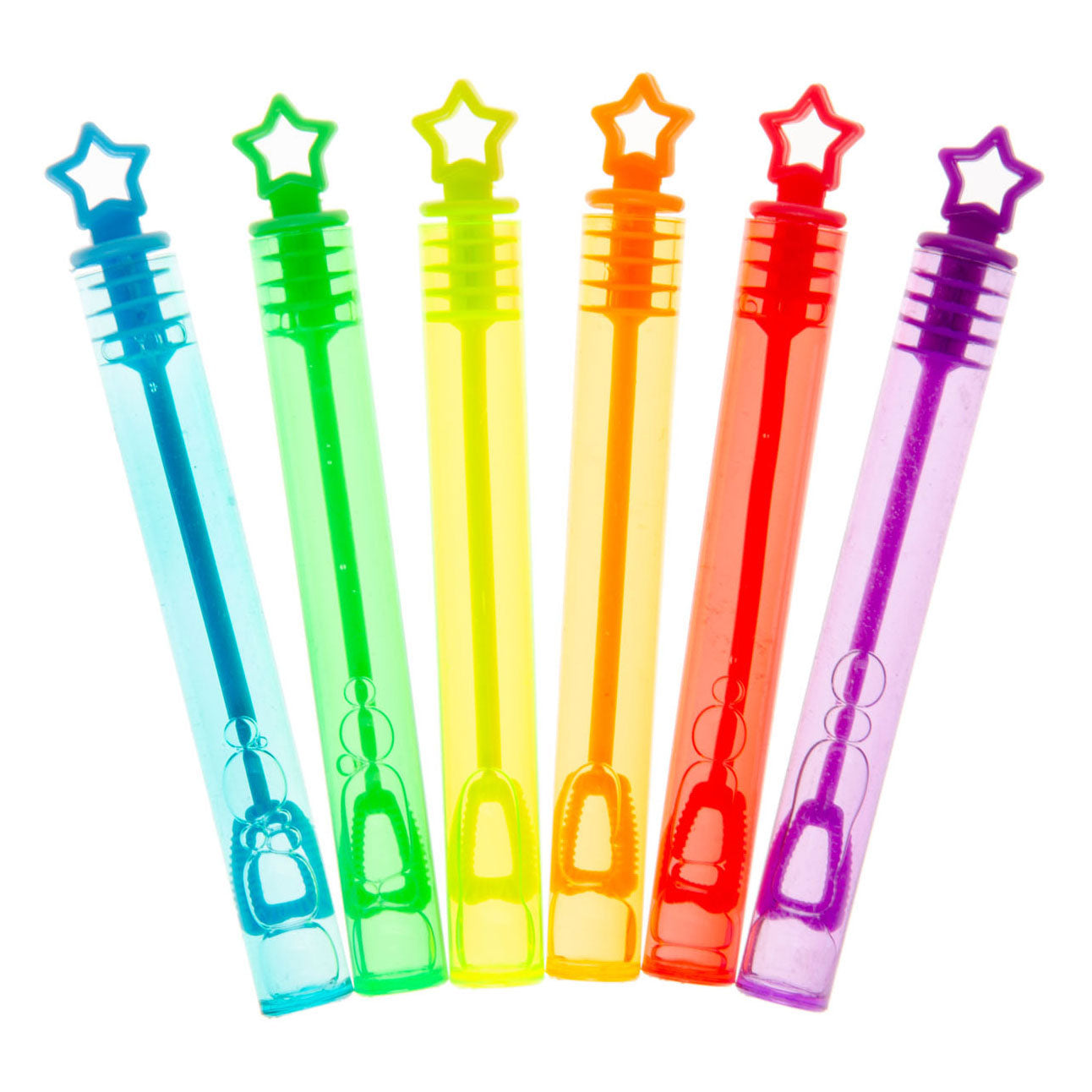 Uitdeelbellenblaasjes Ster 6 stuks