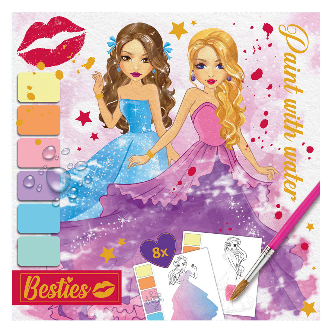 Besties Paint mit Wasserfarben-Set
