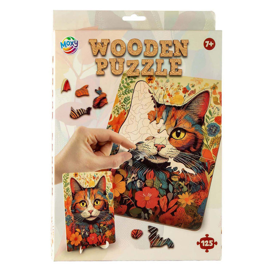 Houten Puzzel Kat - Unieke Vormen - 130st.