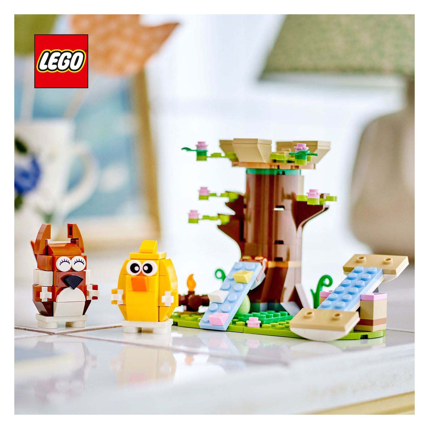 LEGO Iconic 40709 Frühlings-Tierspielplatz