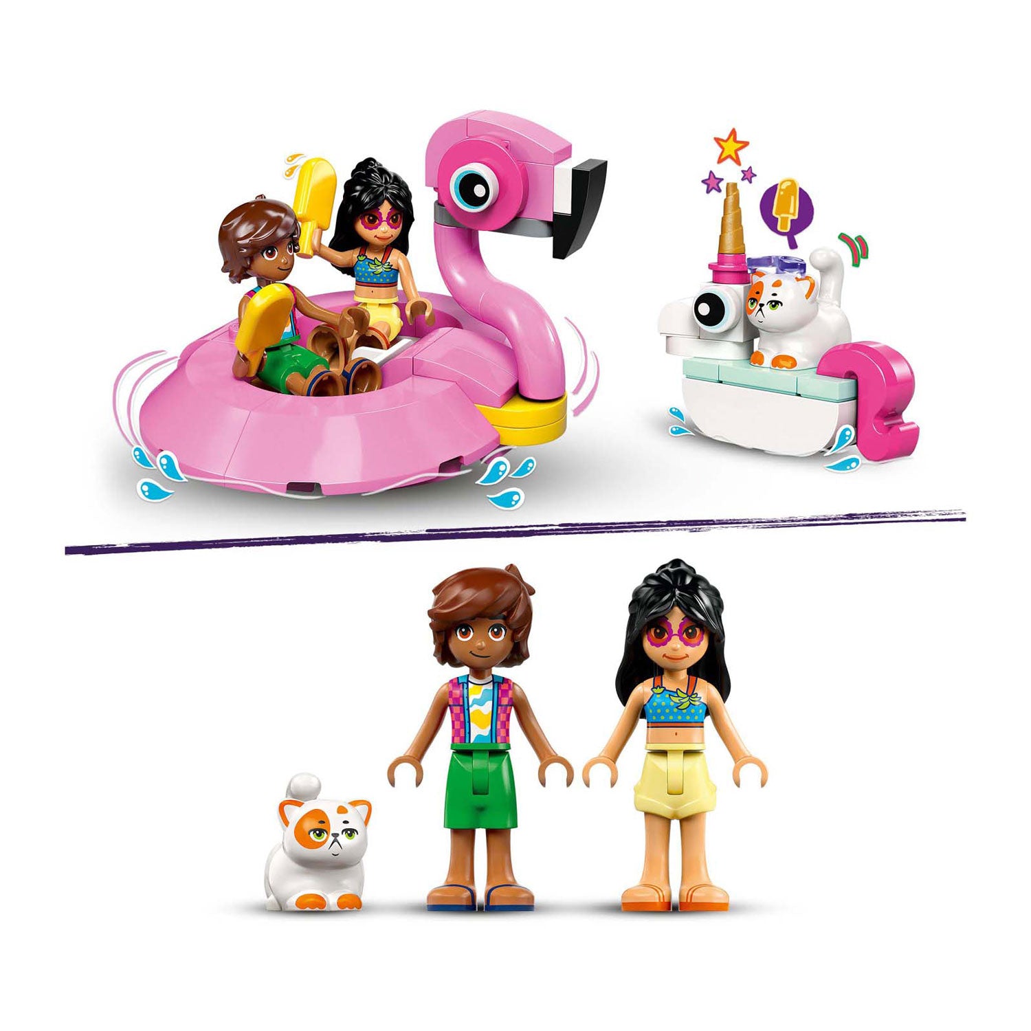 Lego 42658 Friends Zwembadfeest Flamingo+Eenhoorn