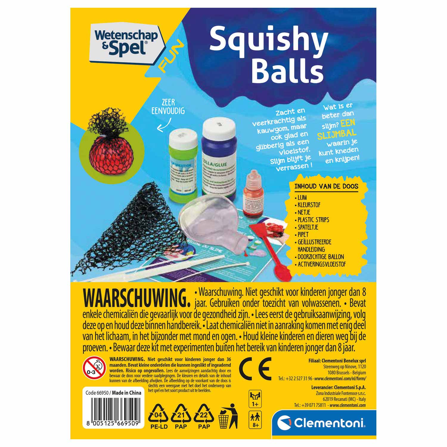Clementoni Wetenschap & Spel - Squishy Bal Maken