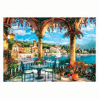 Clementoni Legpuzzel Kunstwerken Uitzicht op het Comomeer, 1000st.