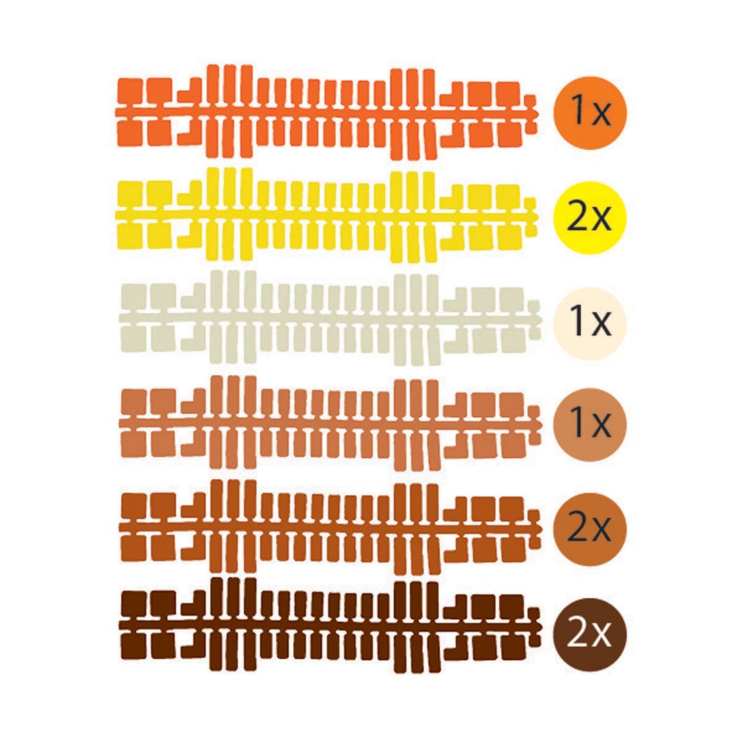 Ministeck Kleurenstrips 9st