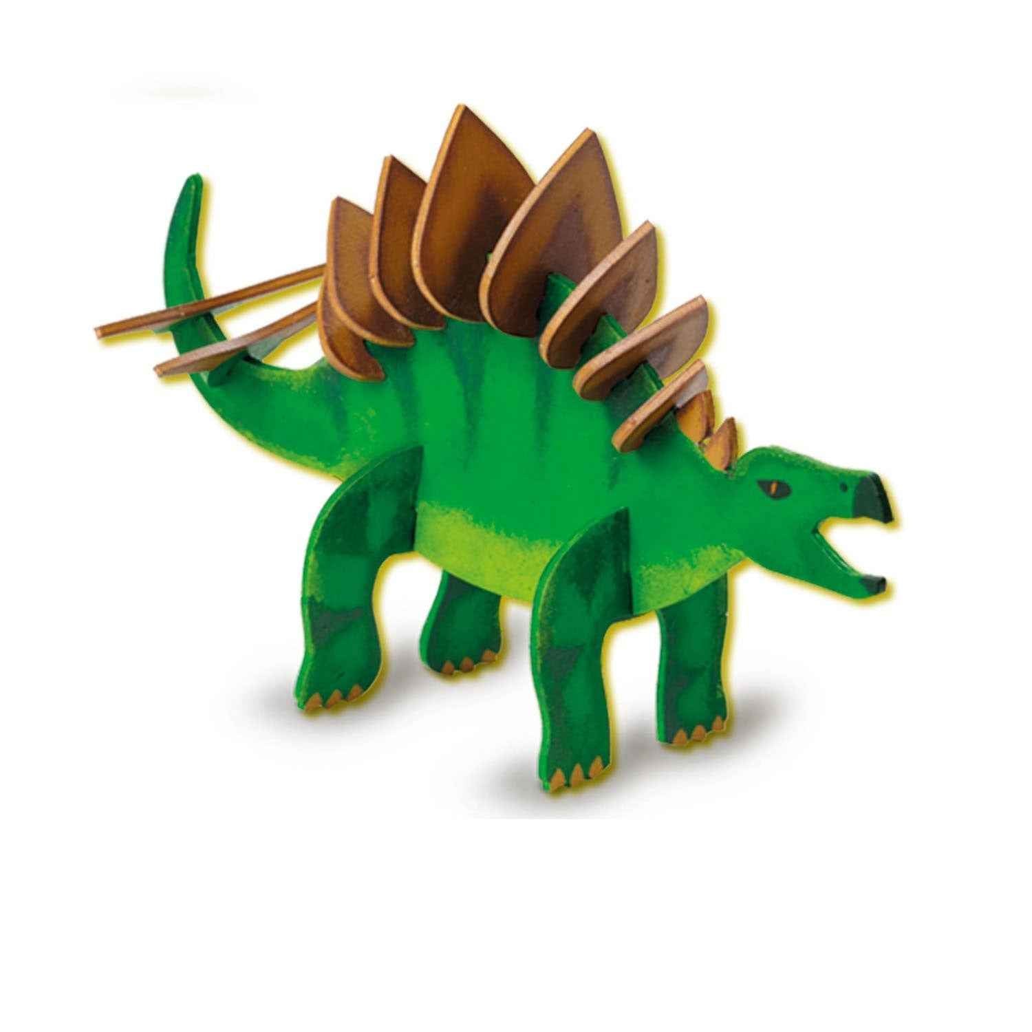 SES Holz-Dino, der im Dunkeln leuchtet