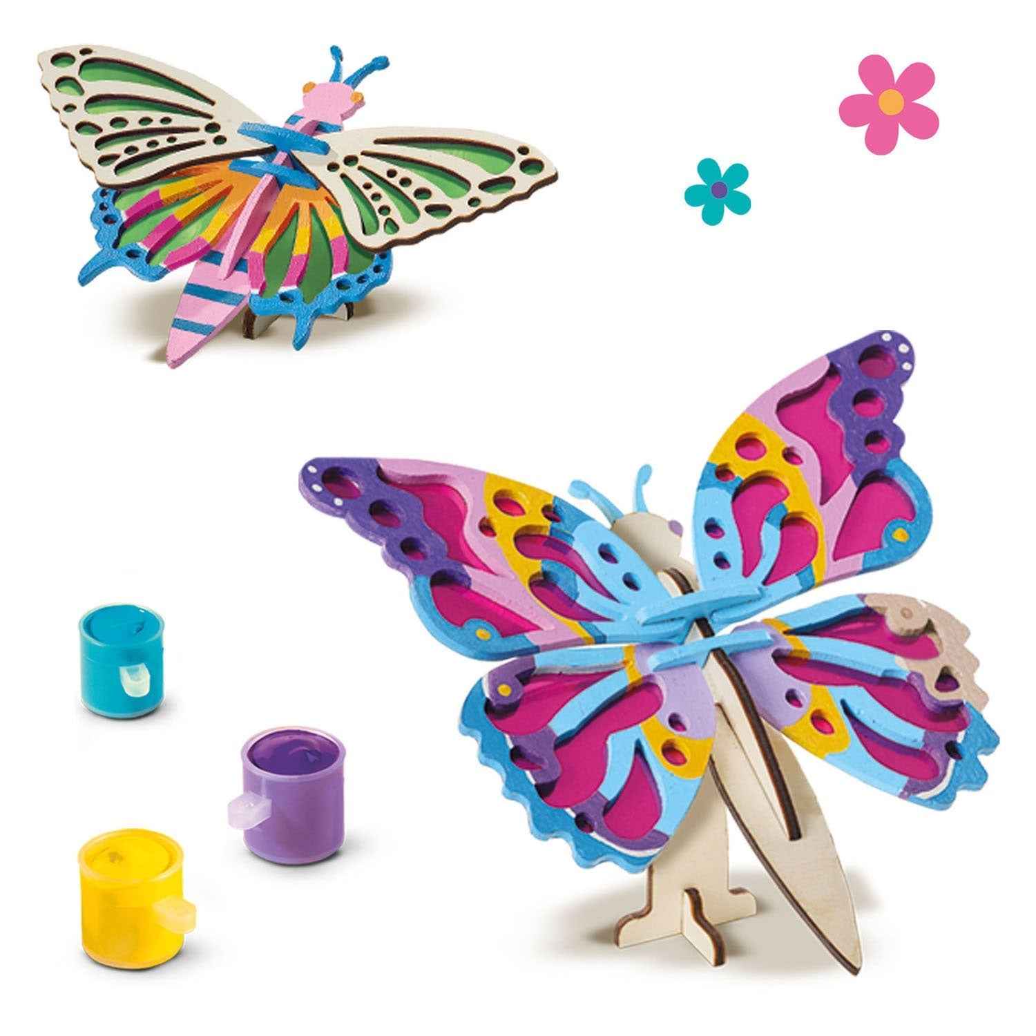 SES Wooden butterflies decorating