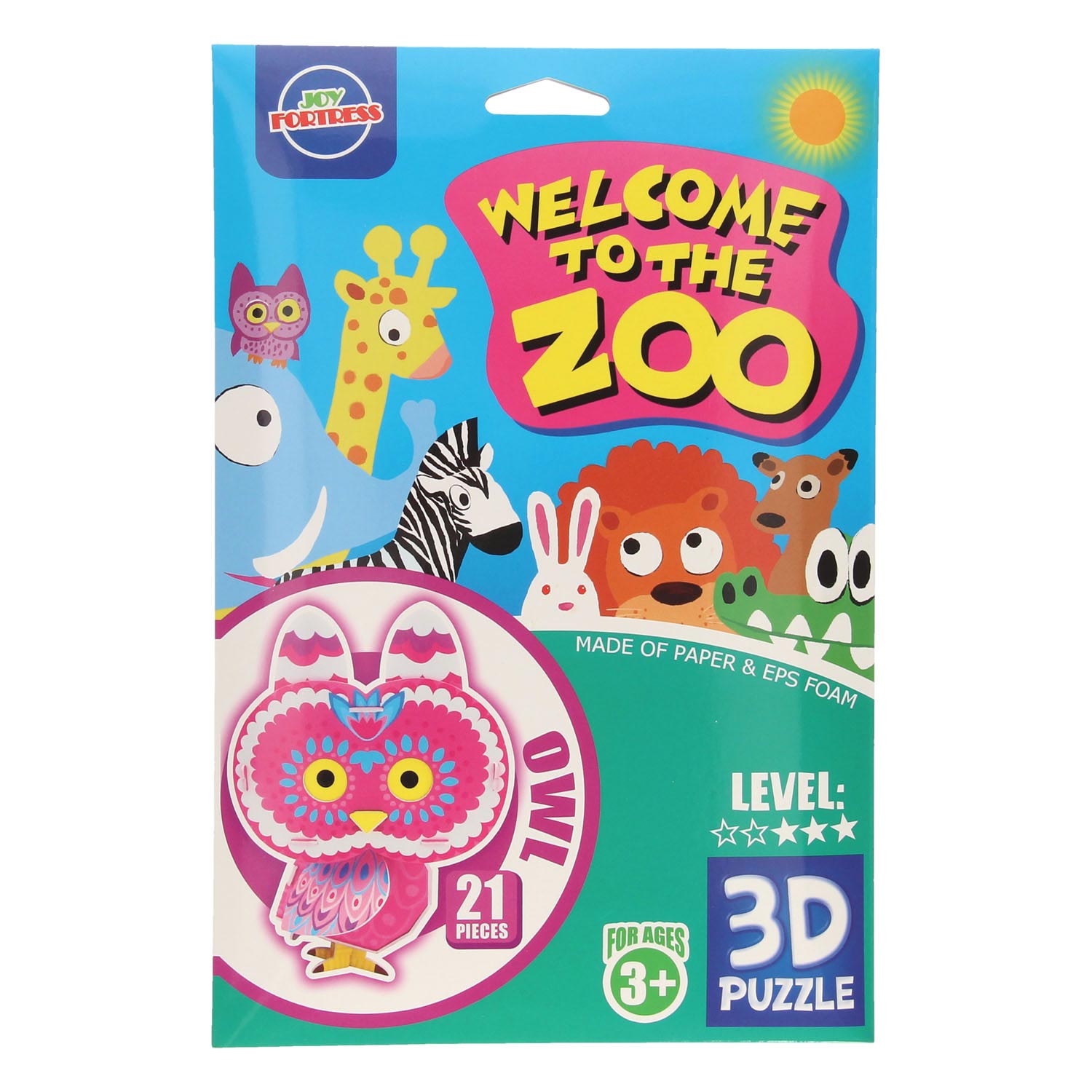 3D Puzzel Foam Wild Dier verpakking uil