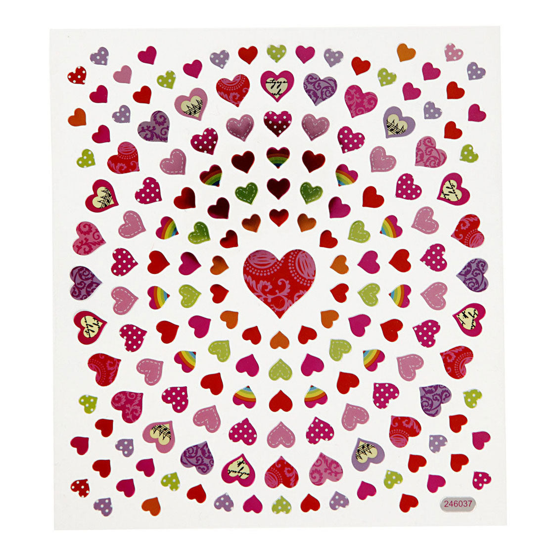 Stickers Kleine Harten 1 Vel