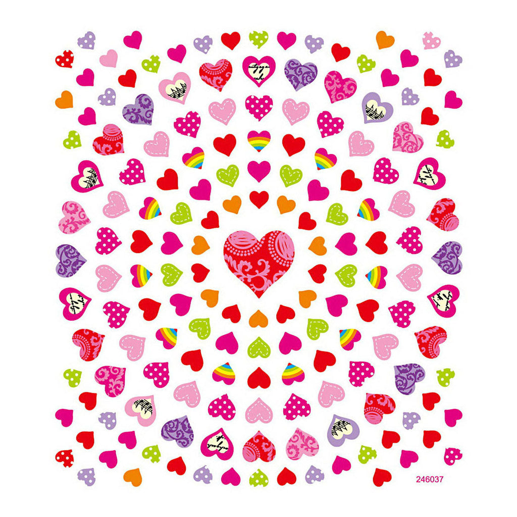 Stickers Kleine Harten 1 Vel