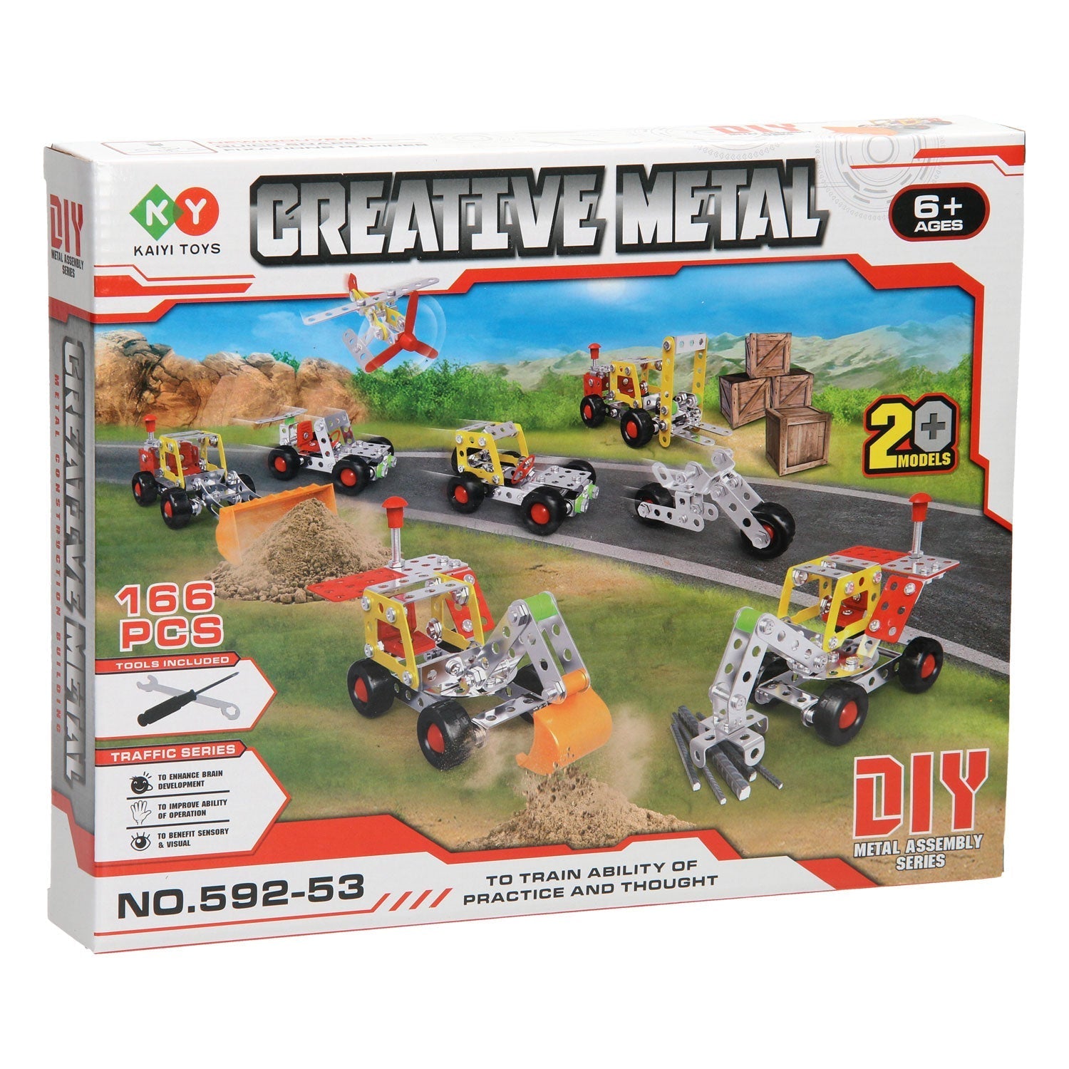 Constructieset Metaal 20 Modellen 166dlg