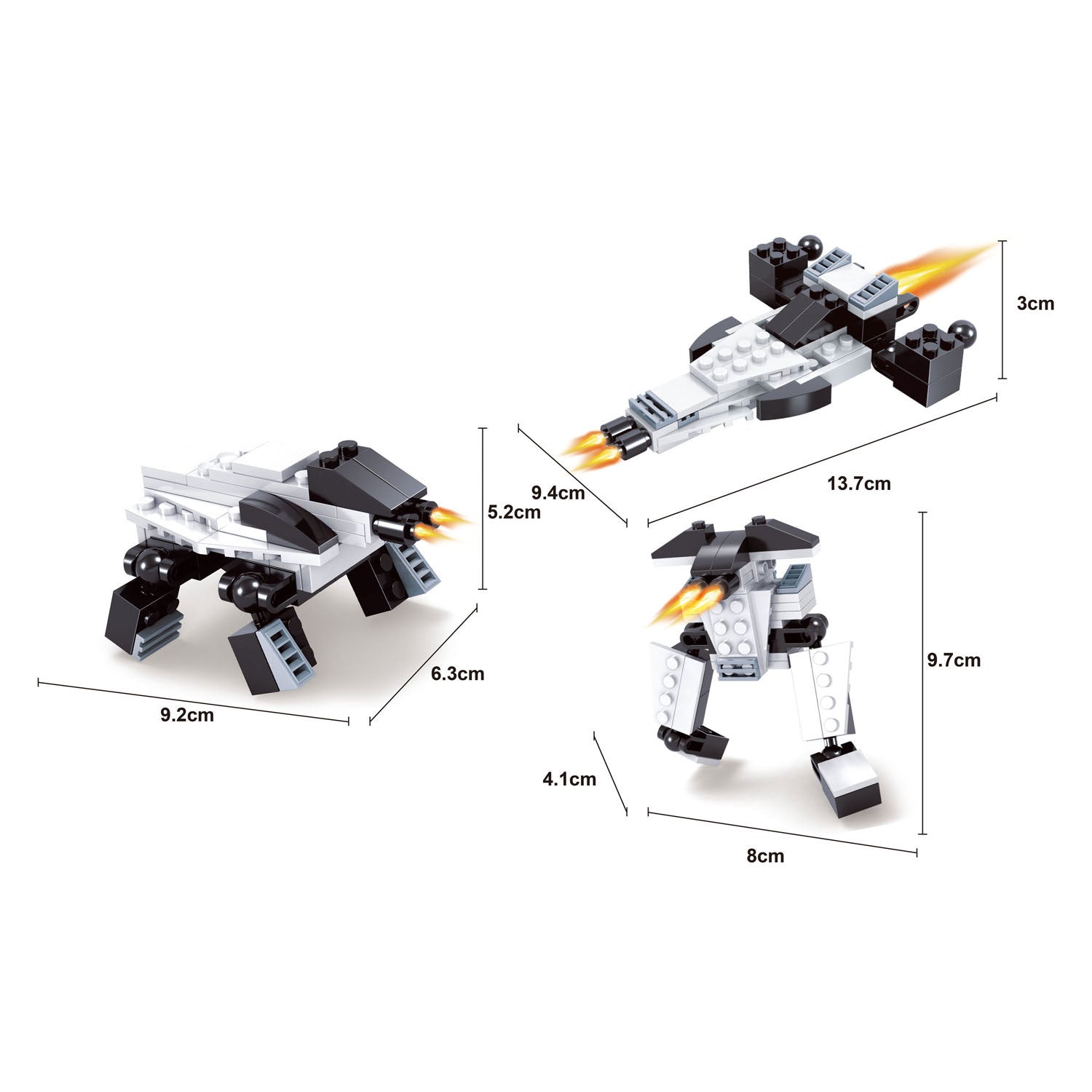 Titans Robot Bouwblokjes Bouwset 3 in 1