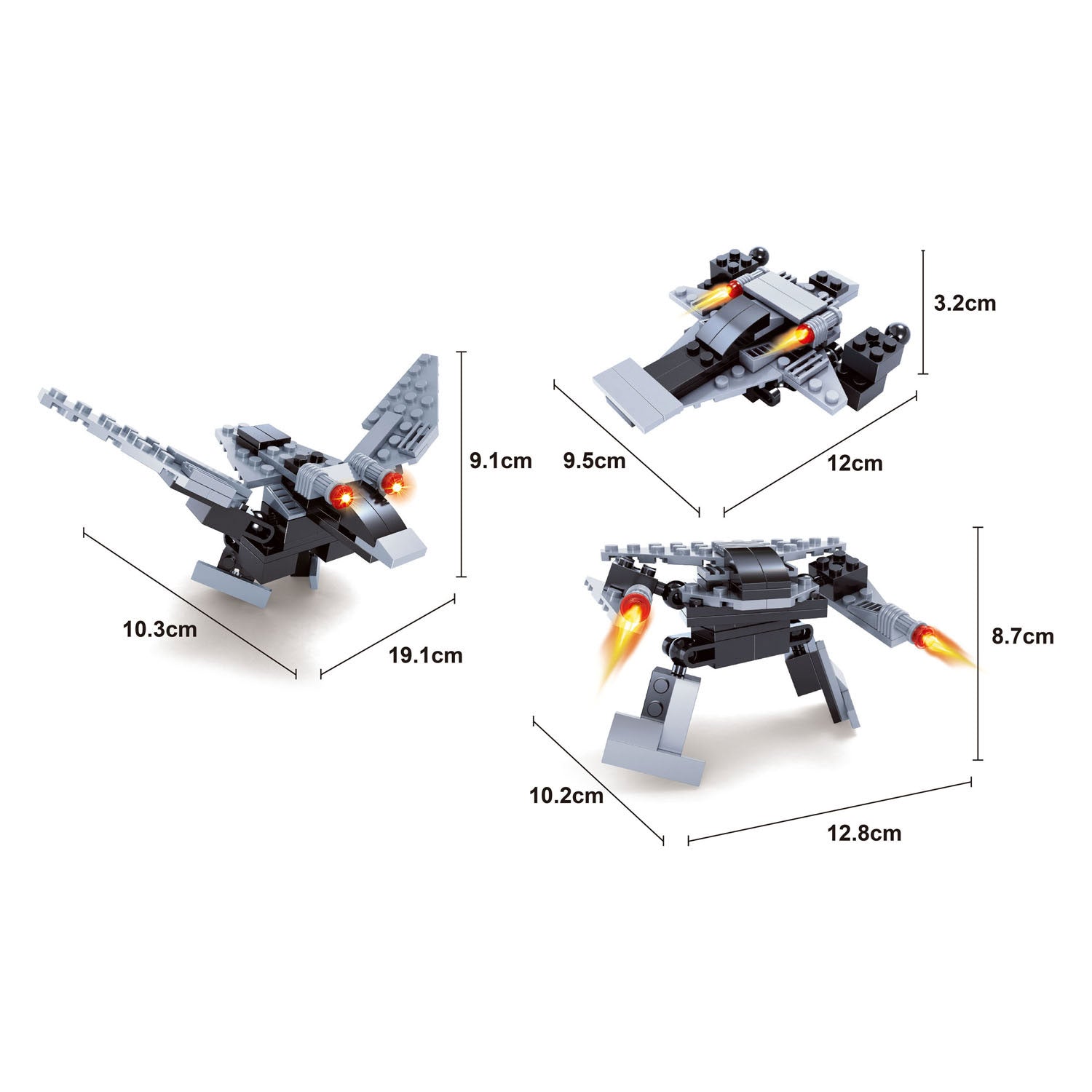 Titans Robot Bouwblokjes Bouwset 3 in 1