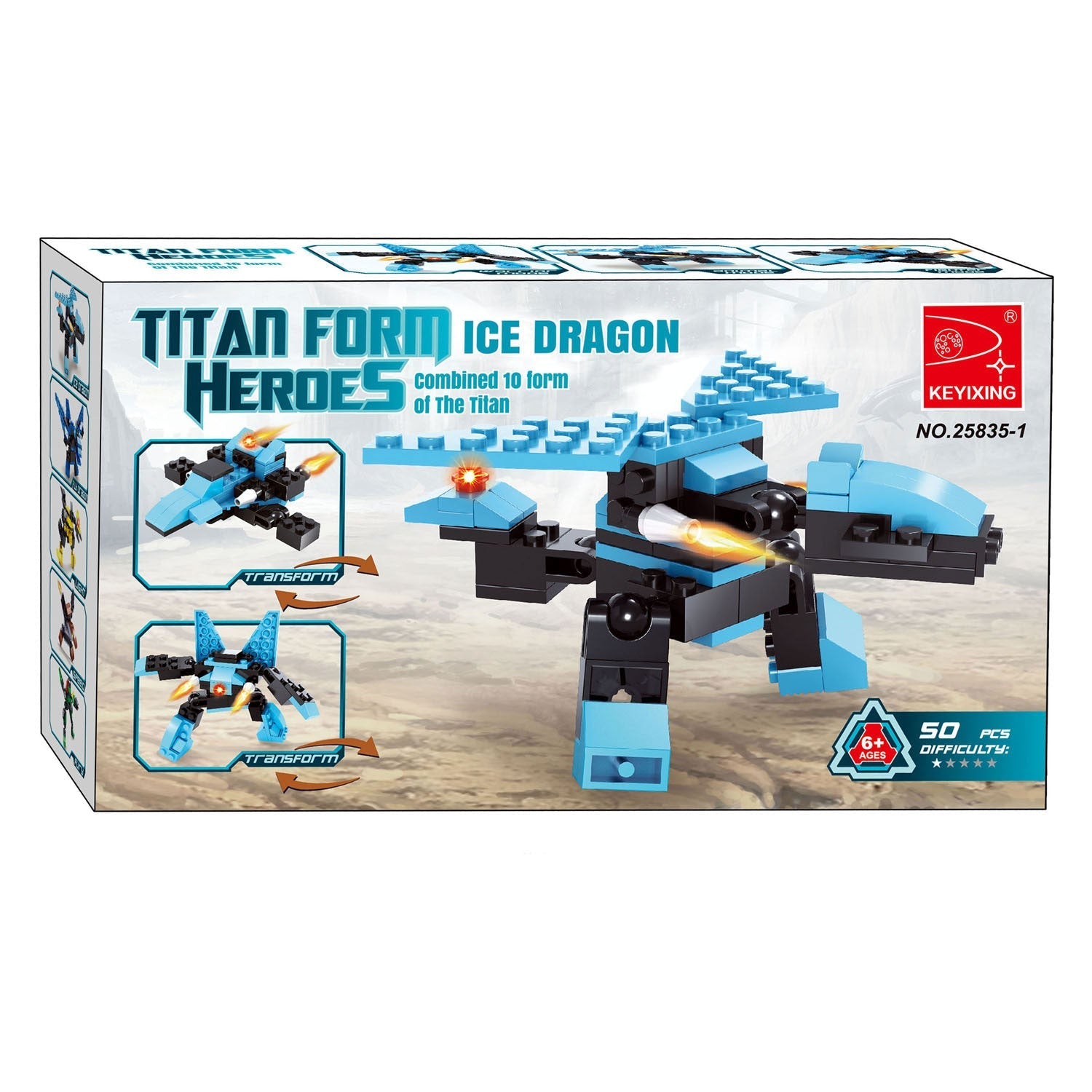 Titans Robot Bouwblokjes Bouwset 3 in 1