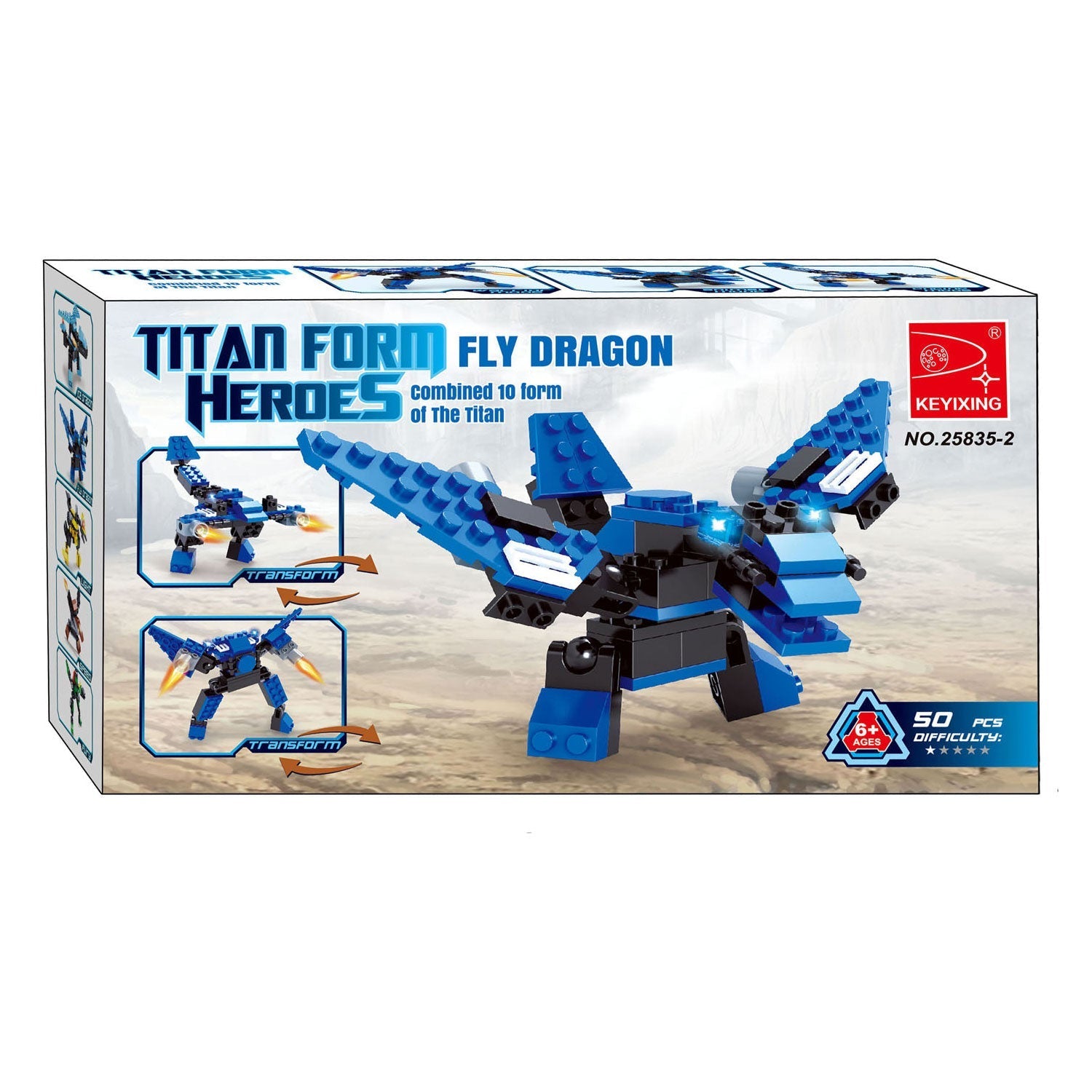 Titans Robot Bouwblokjes Bouwset 3 in 1