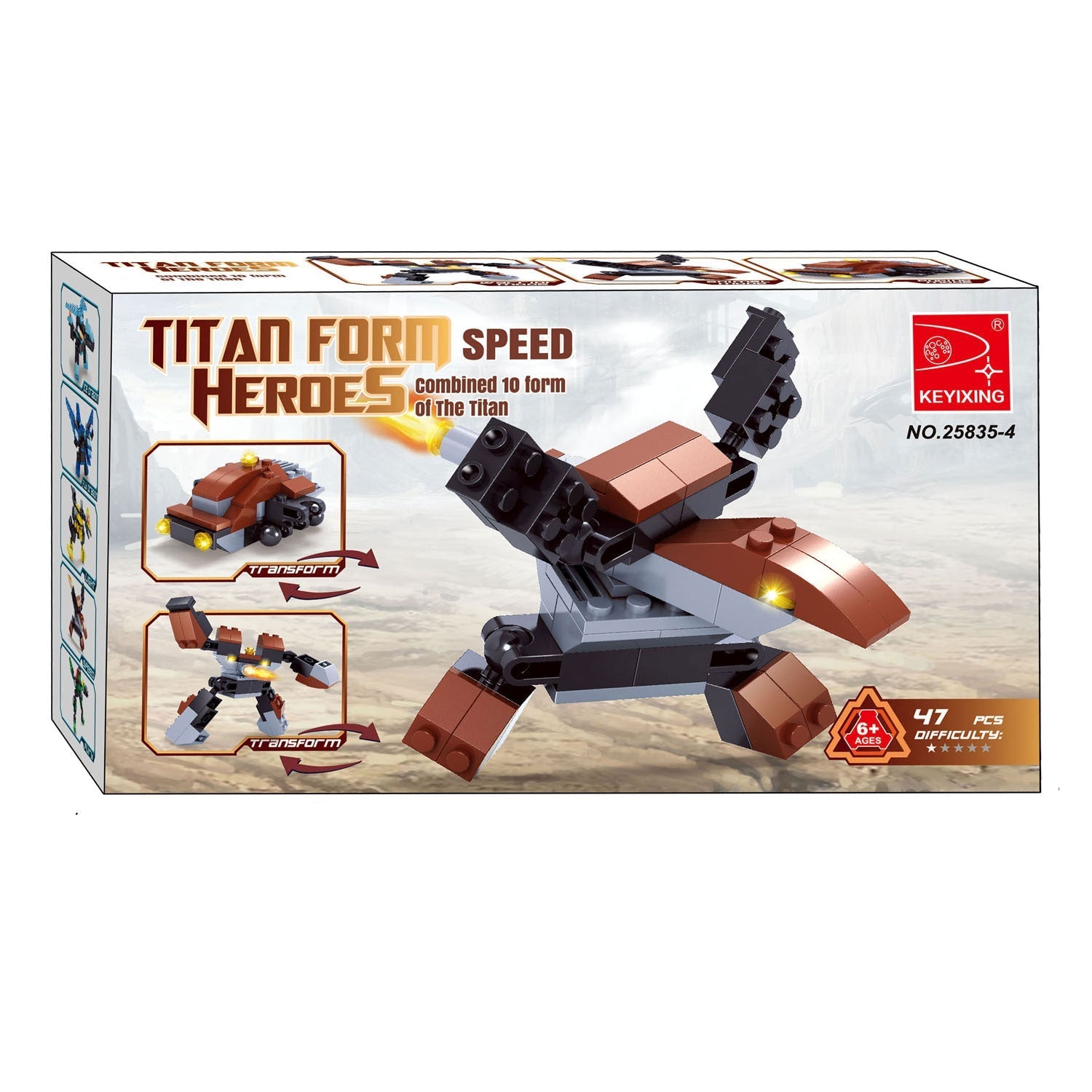 Titans Robot Bouwblokjes Bouwset 3 in 1
