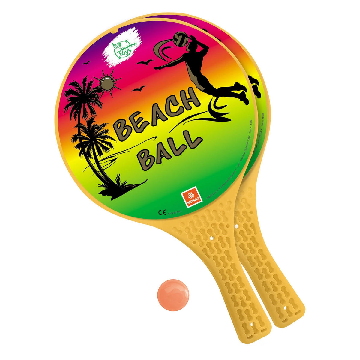 Beachballset Regenboog, 3dlg.