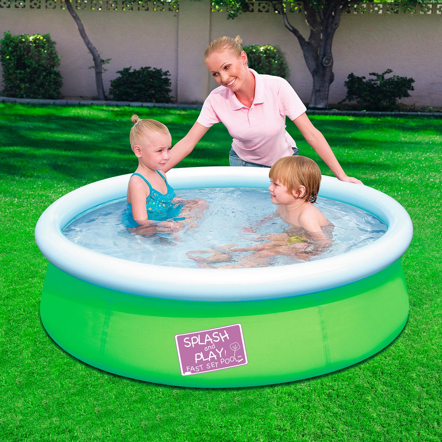 Bestway Zwembad met Opblaasrand, 152cm Groen voorbeeld