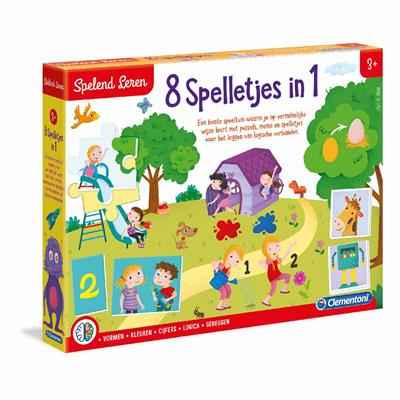 Clementoni Leerspel 8 Spelletjes in 1