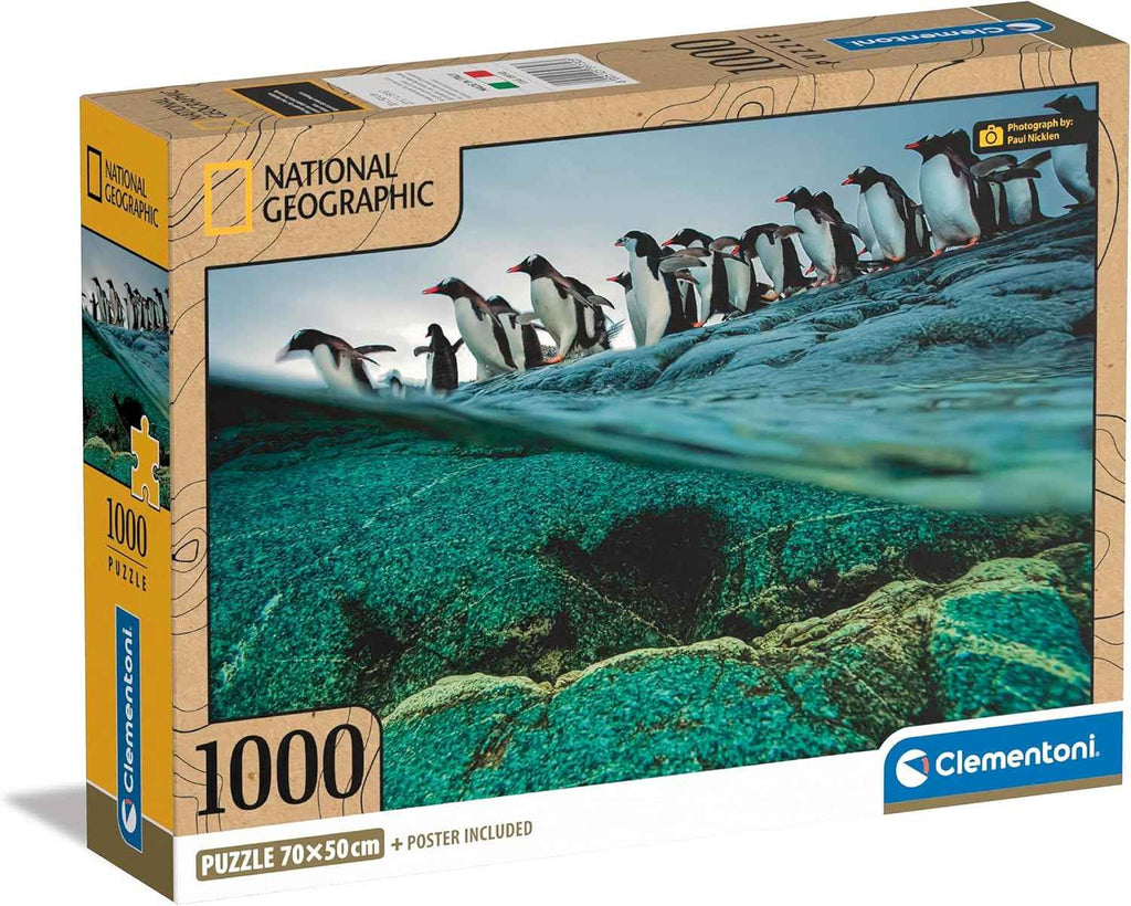Clementoni Legpuzzel National Geographics - Pinguïn 1000 stukjes