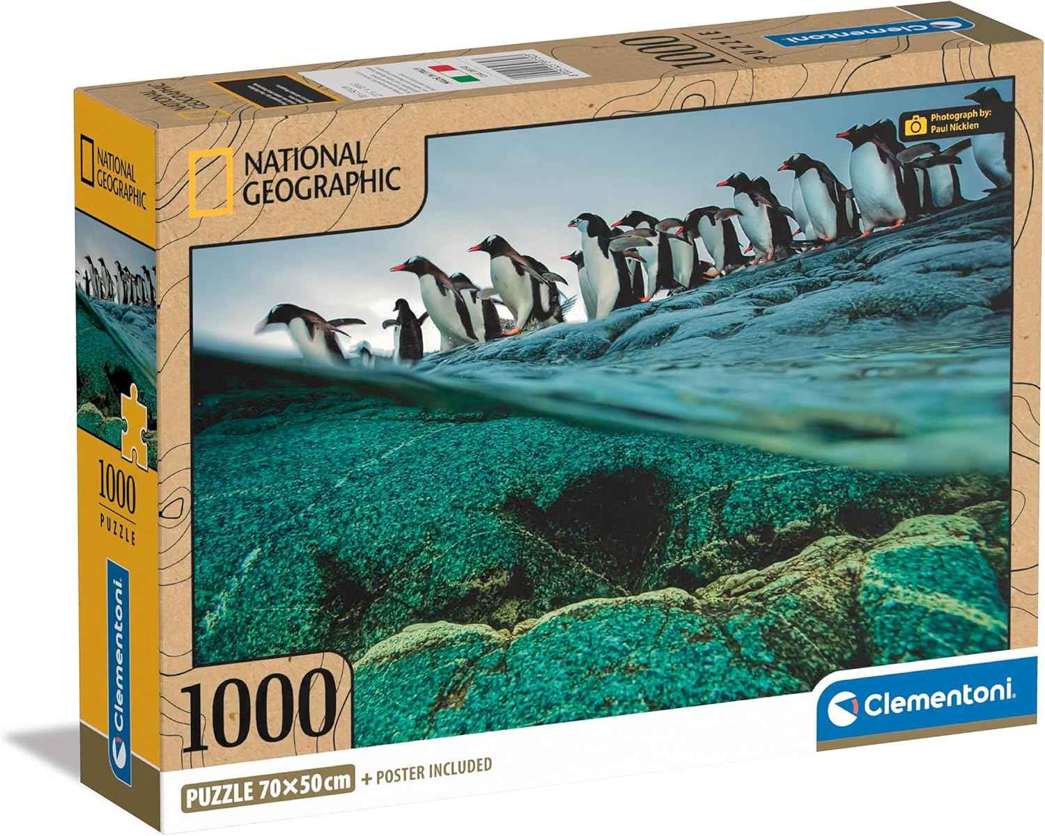 Clementoni Legpuzzel National Geographics - Pinguïn 1000 stukjes