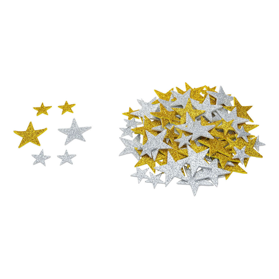 Colorations - Foamstickers Glitter Sterren