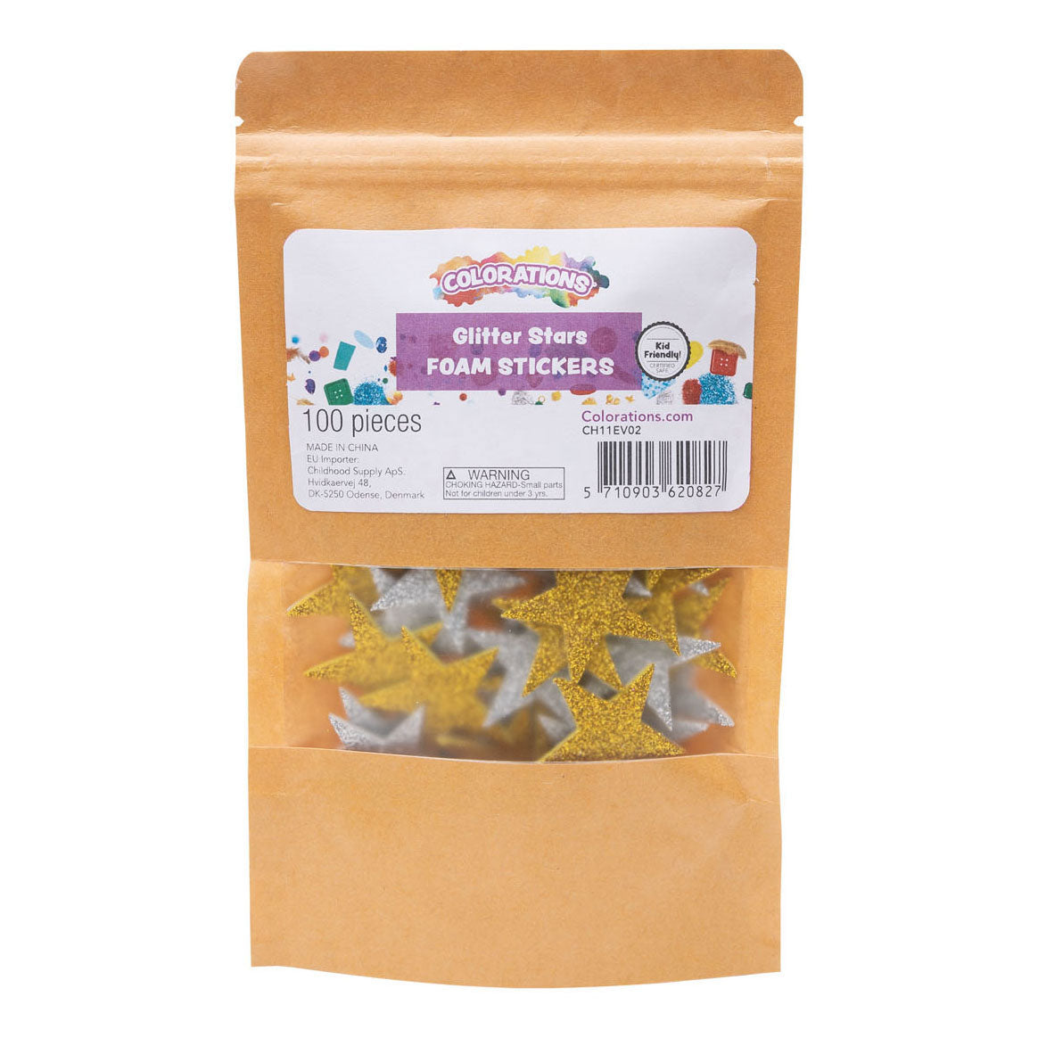 Colorations - Foamstickers Glitter Sterren verpakking