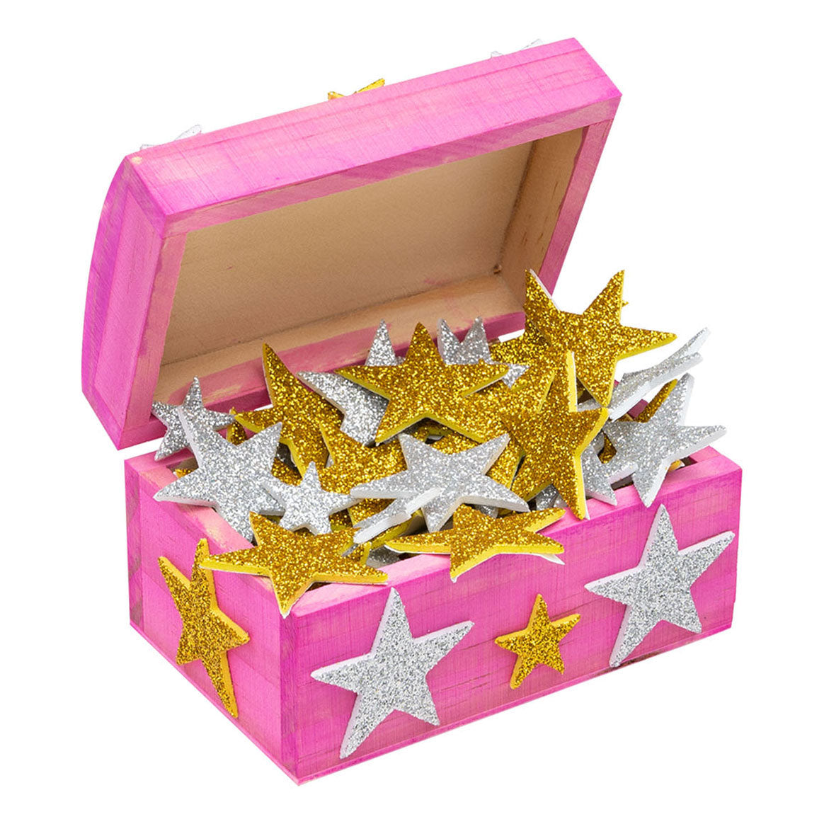 Colorations - Foamstickers Glitter Sterren voorbeeld