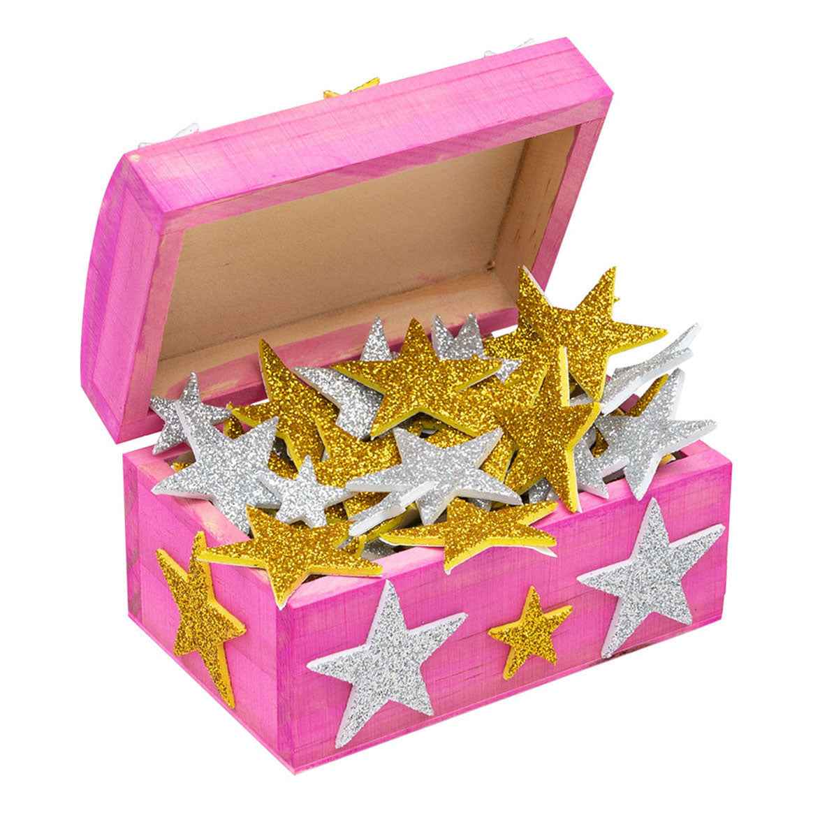 Colorations - Foamstickers Glitter Sterren voorbeeld