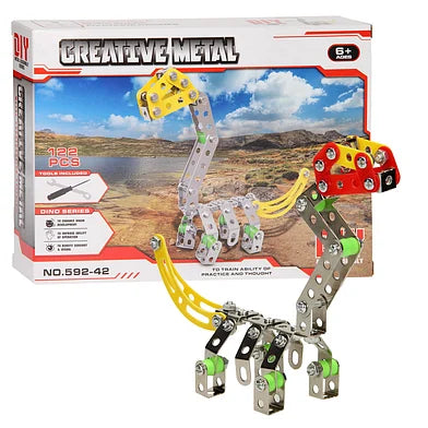Constructieset Metaal Dino 122 dlg