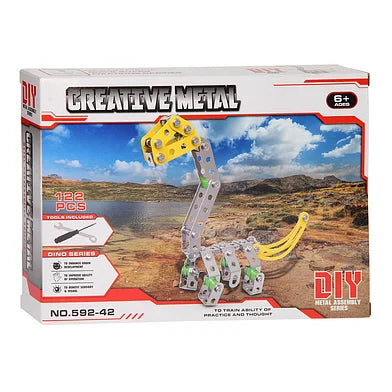 Constructieset Metaal Dino 122 dlg