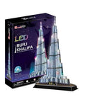 Cubic Fun 3D puzzel Burj Khalifa LED doos met detail