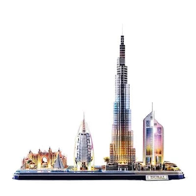 Cubic Fun 3D puzzel City Line Dubai LED