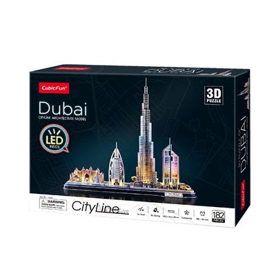 Cubic Fun 3D puzzel City Line Dubai LED