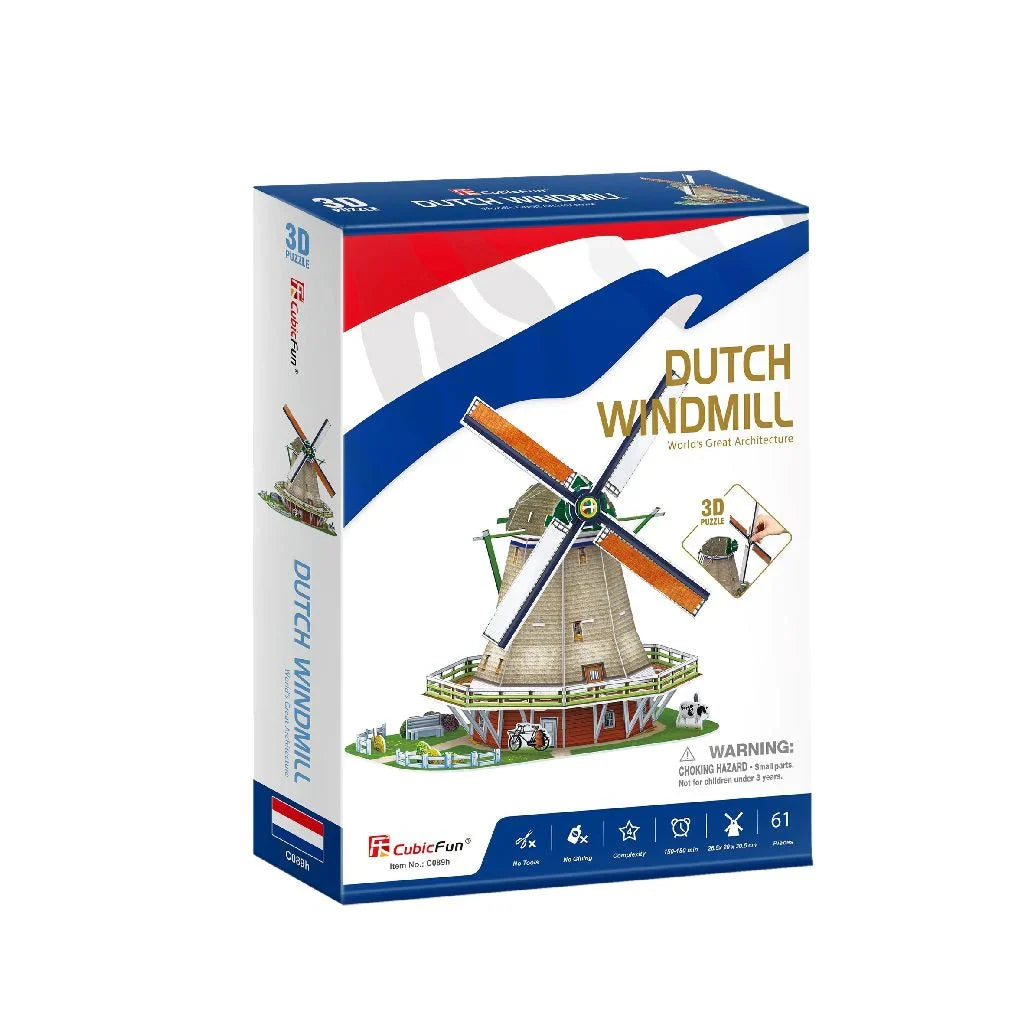Cubic Fun 3D puzzel Hollandse Windmolen