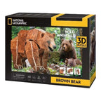 National Geographic 3D puzzel bruine beer doos