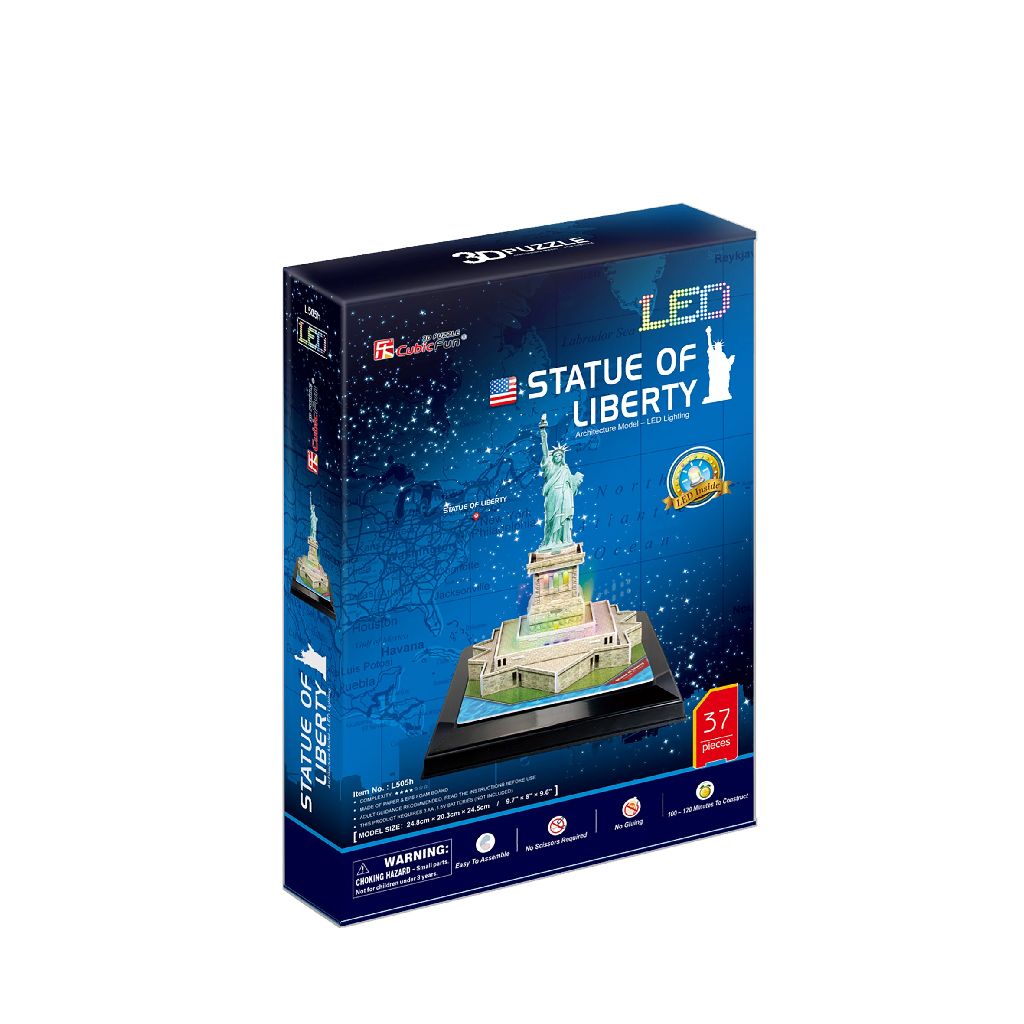 Cubic Fun 3d Puzzel Statue of Liberty LED