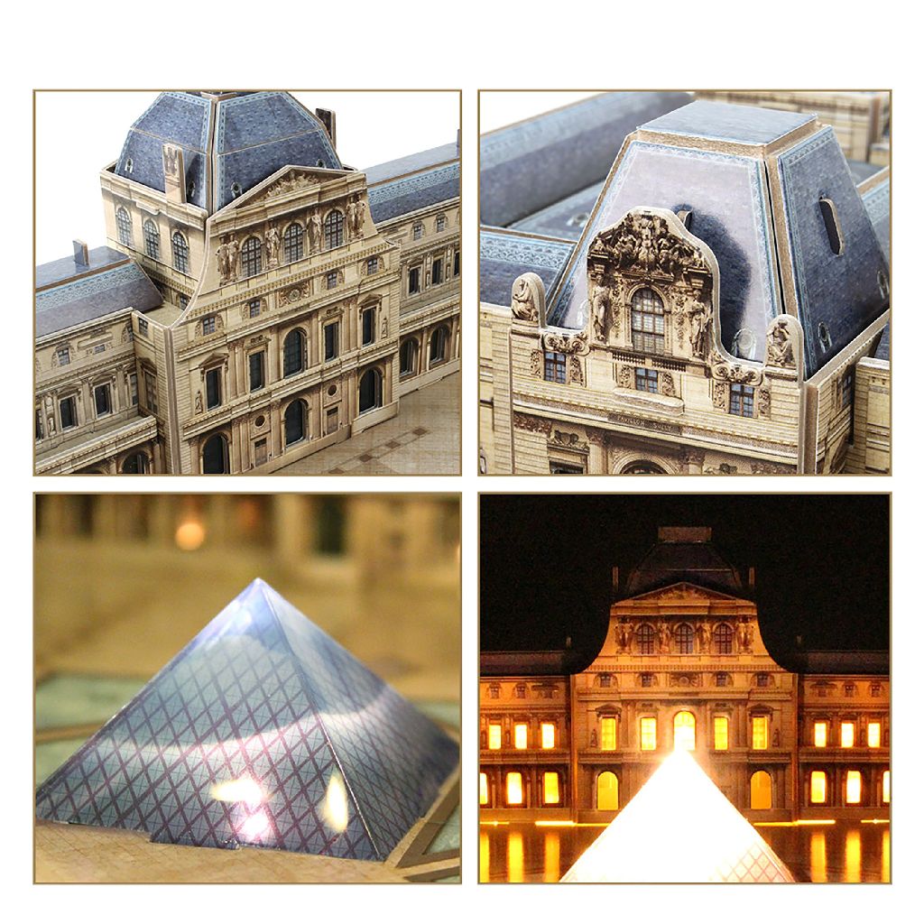 Cubic Fun 3d Puzzel The Louvre LED