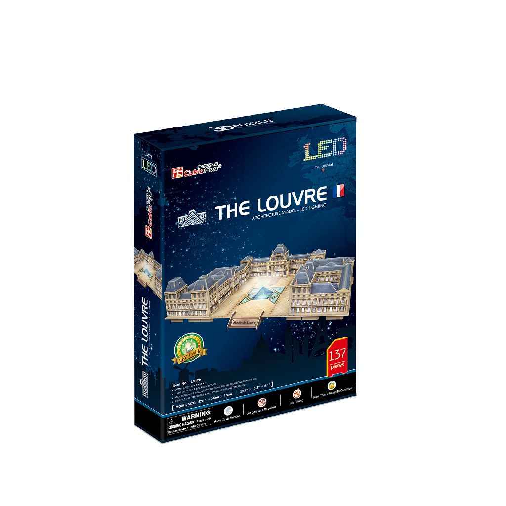 Cubic Fun 3d Puzzel The Louvre LED
