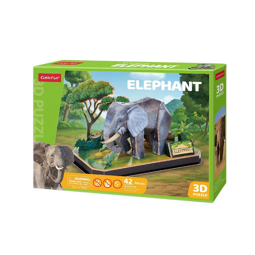 Cubic Fun 3D Puzzel Olifant