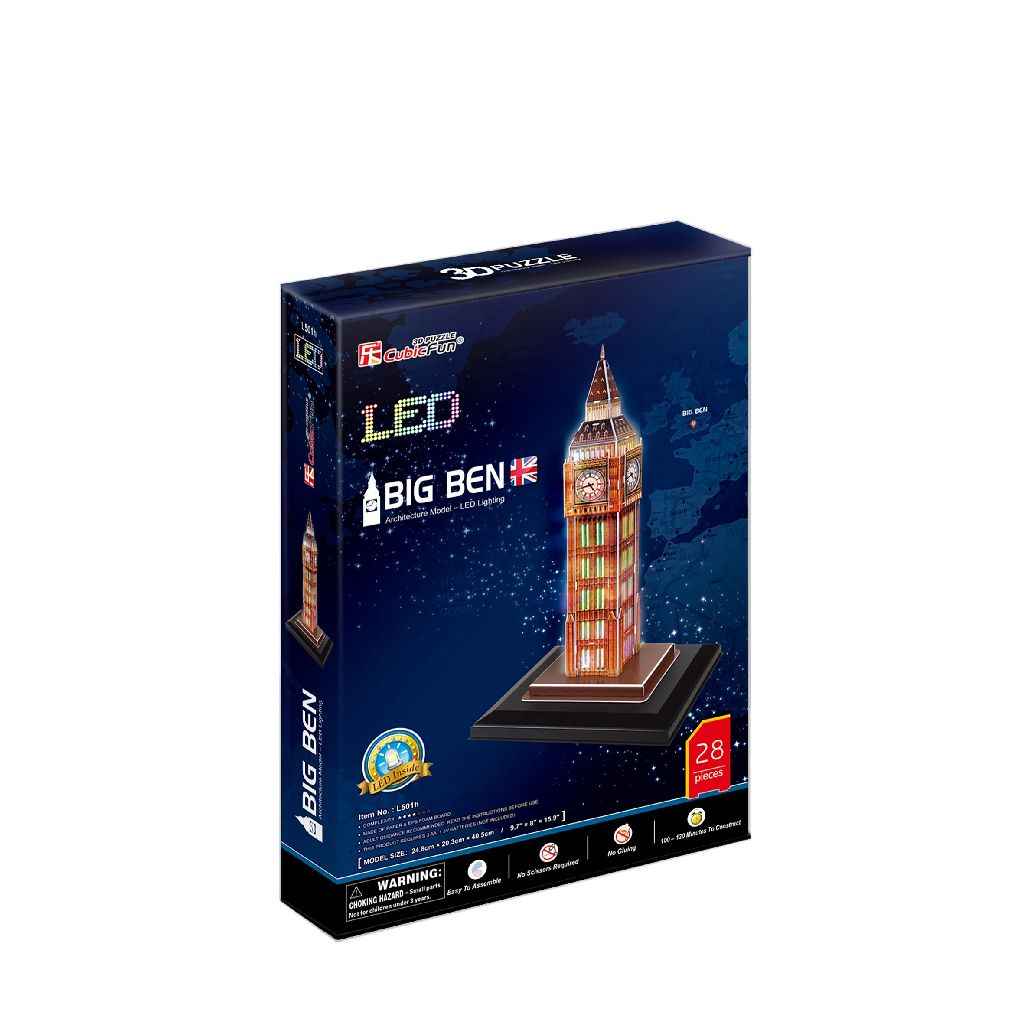 Cubic Fun 3D Puzzel Big Ben met LED
