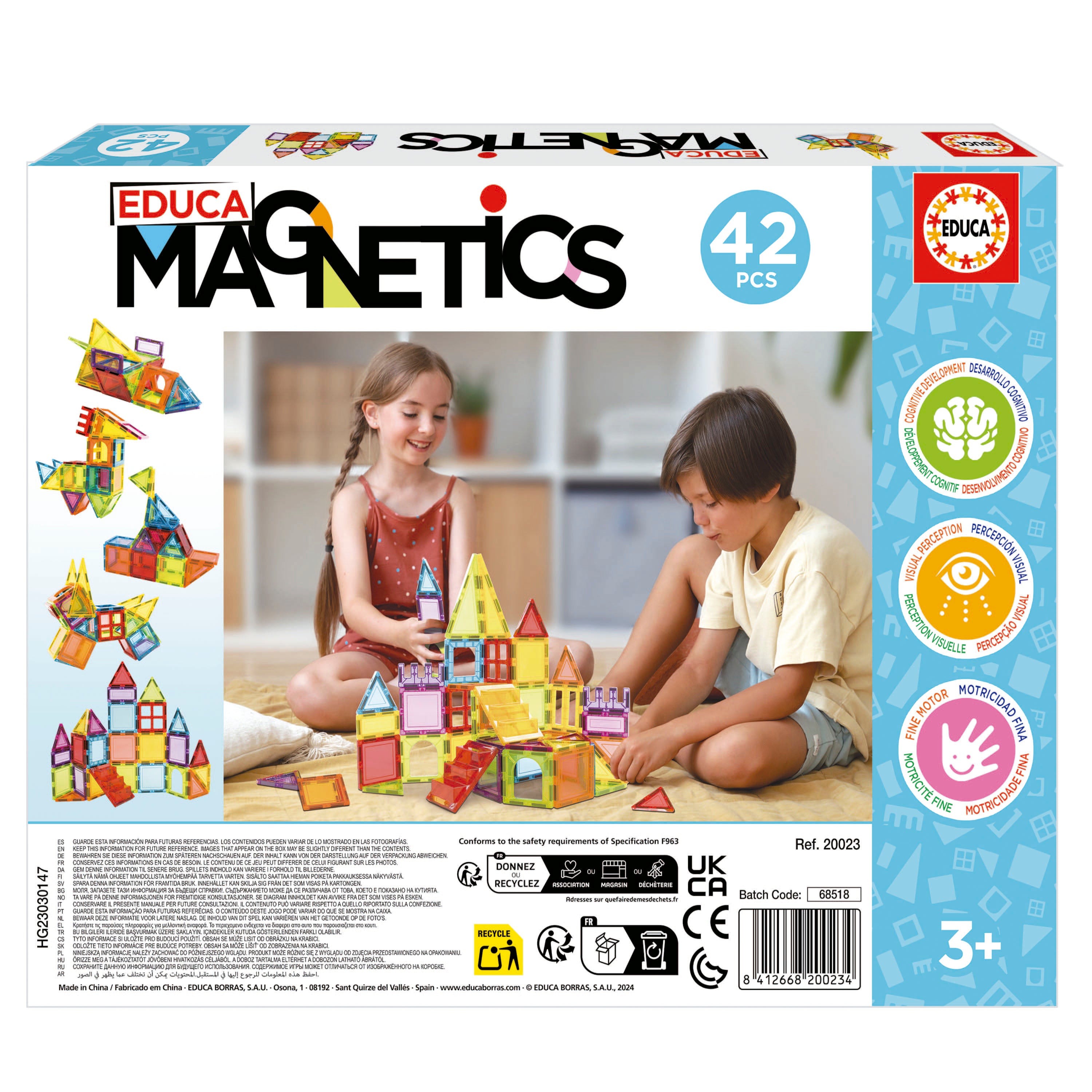 Educa Magnetics 42 pieces achterkant verpakking