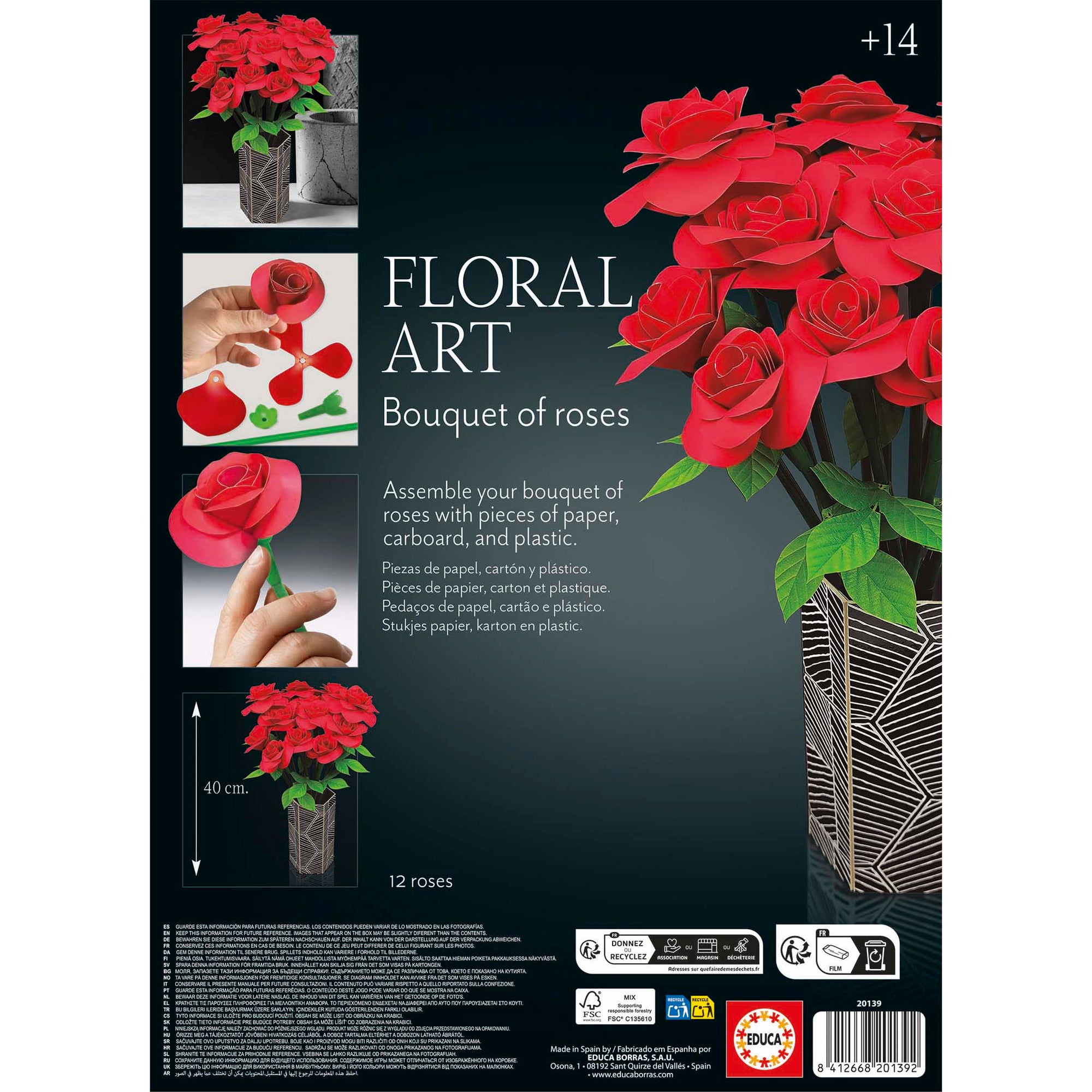 Floral Art Bouquet Roses voorbeeld