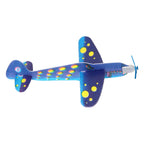 Foam Vliegtuigje Dino Blauw
