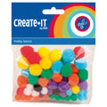 Gekleurde Pompoms 78st